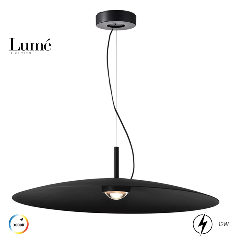 AURORA 26 VISILICA 12W 3000K CRNA