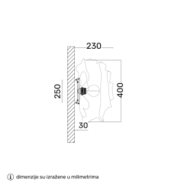 REGINA 6 ZIDNA LAMPA 1*E27