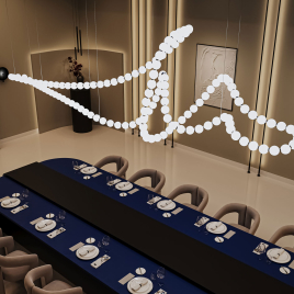 BELORE 11 LUSTER LED DIM 417W 3000K HROM