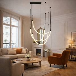 AURORA 16 LUSTER 42W 3000K CRNA