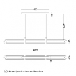 AURORA 38 LUSTER 45W 3000K