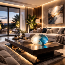 LUNA 312 STONA LAMPA 1*E14