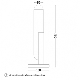 AURORA 40 STONA LAMPA 4W 3000K  (1/2)