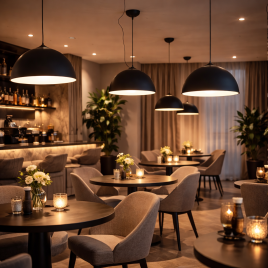 AURORA 23 VISILICA 38W 3000K CRNA