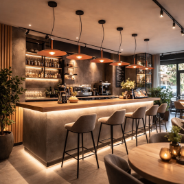 AURORA 25 VISILICA 8W 3000K TERAKOTA