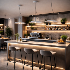 AURORA 25 VISILICA 8W 3000K SIVA