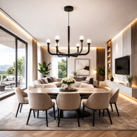 AURORA 29 LUSTER 26W 3000K CRNA