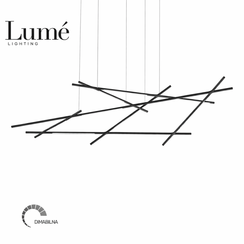 ARIA 11 LUSTER LED DIM 44W 3000K CRNA