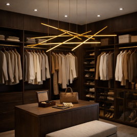 ARIA 11 LUSTER LED DIM 44W 3000K ZLATO