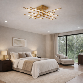 ARIA 7 LUSTER LED 48W 3000K ZLATO