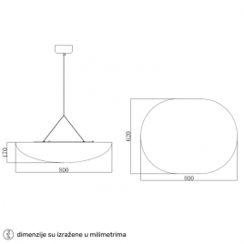 AURORA 45 LUSTER 17W 3000K