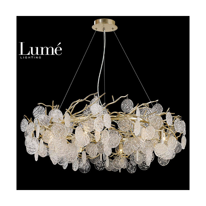 LUNA 167 LUSTER 8*G9 BRONZA