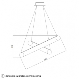 AURORA 52 LUSTER 35W 3000K