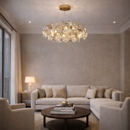 LUNA 326 LUSTER 7*G9 BRONZA