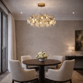 LUNA 326 LUSTER 7*G9 BRONZA