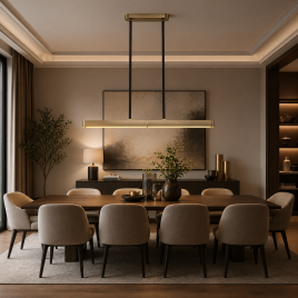 AURORA 56 LUSTER 80W 2700K ŠAMPANJ