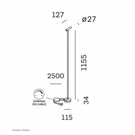 WD MATCH FLOOR SURF 1.0 LED 2700K B (W477154B3-02)
