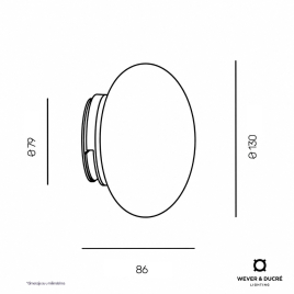 WD PERLEZ CLIP IP44 WALL SURF 1.0 LED 4000K W (392484W7-01)