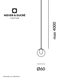 WD OPLIA CEILING SUSP 1.0 LED 2700K B (W246181B3-01)