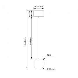 BELORE 55 VISILICA 5W 3000K ZLATNA