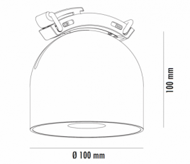 EOS SPOT LIGHT P0862-100A2 12W 3000K TERAKOTA