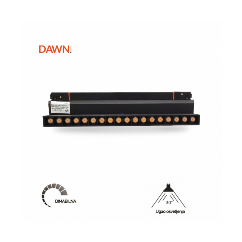 MAGNETIC SVETILJKA LED24-20W 3000K 30° 48V DC